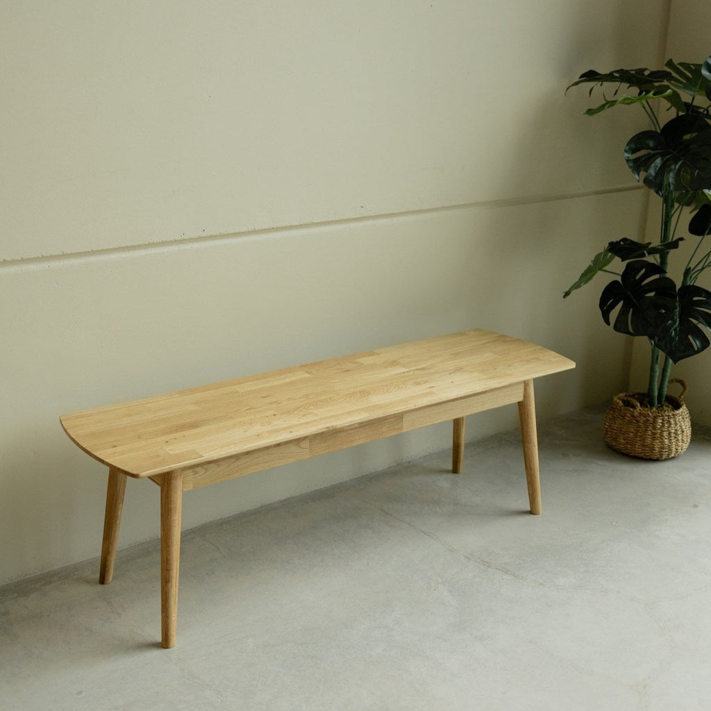 NordicStory Sustainable solid oak wood bench
