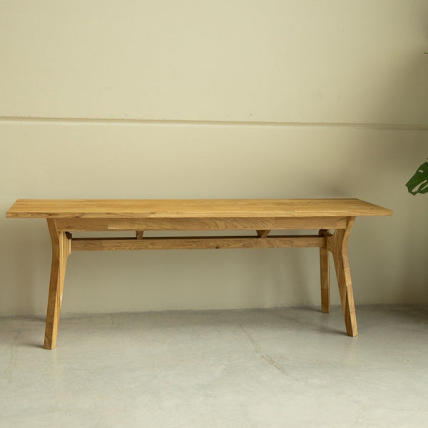 NordicStory Sustainable solid oak wood bench