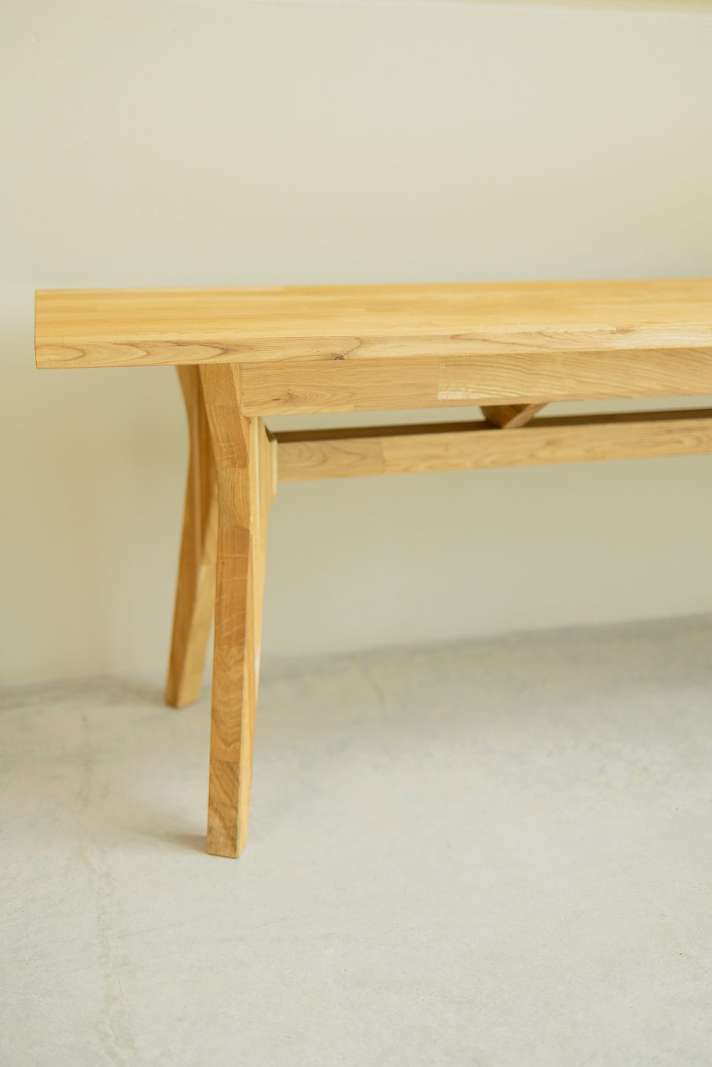 NordicStory Sustainable solid oak wood bench