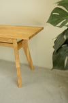 NordicStory Dining bench solid oak wood