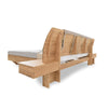 NordicStory "Alina" solid oak bed with headboard and 2 floating bedside tables10