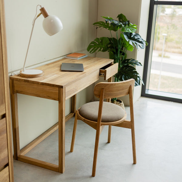 NordicStory Solid oak desk, solid oak dressing table 