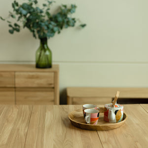 NordicStory Extending dining table made of solid oak wood 