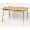  NordicStory Rectangular extending dining table in solid oak wood