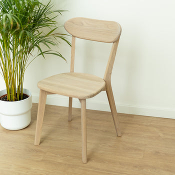 NordicStory Isku Solid Oak Dining Chairs