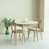  NordicStory Round dining table in solid oak wood 