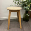 NordicStory Pack of 2 or 4 Diana Solid Wood Dining Stools, upholstery