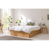 NordicStory "Sofia" bed with storage in solid oak 