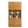 NordicStory Showcase Glass cabinet with glass in solid oak wood