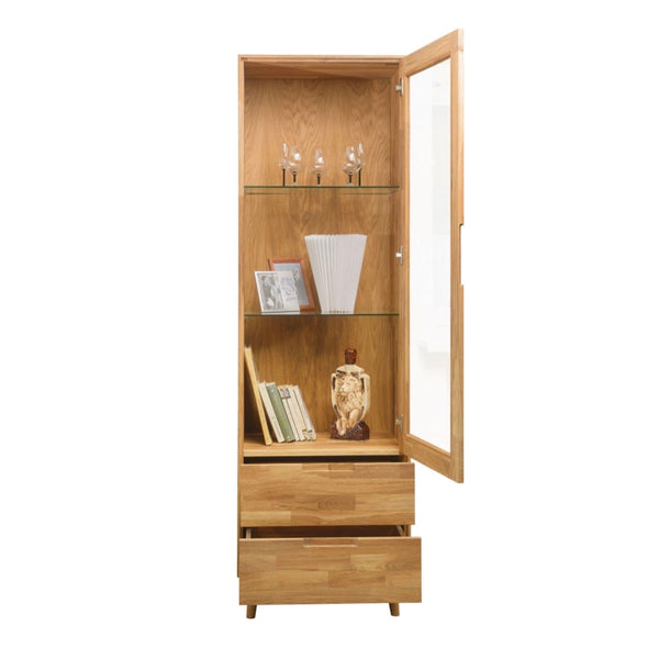 NordicStory Solid oak cabinet showcase cabinet