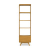 NordicStory Geneva oak solid wood display cabinet, 55 x 40 x 190 cm.