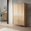 Oxford solid oak closet for clothes 2 OakStore NordicStory