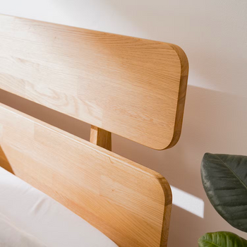 NordicStory Cma solid wood double bed in sustainable oak