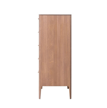 NordicStory Sideboard Chest of drawers in solid oak "Atlanta 1" 66,2 x 46 x 118,4 cm.