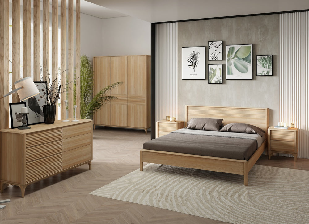 Oak solid wood nightstand Oxford 2 Side table OakStore NordicStory