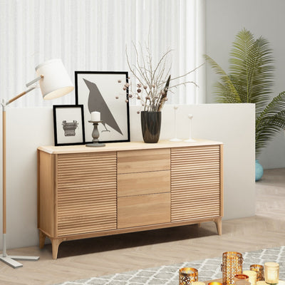 NordicStory Sideboard Chest of drawers in solid oak Oxford 3.2.3
