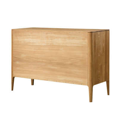 NordicStory Sideboard Chest of drawers with 3 drawers in solid oak wood