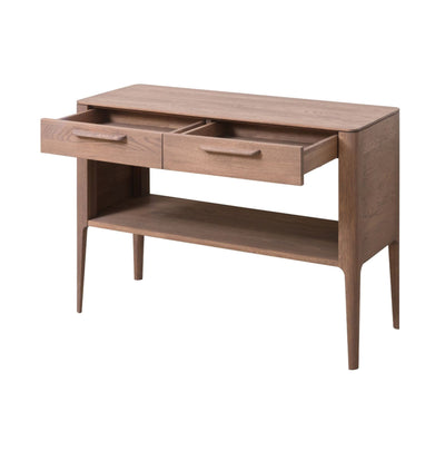 NordicStory Console in solid oak wood, cabinet with 2 drawers