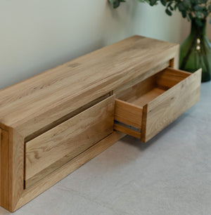 NordicStory solid oak floating sideboard