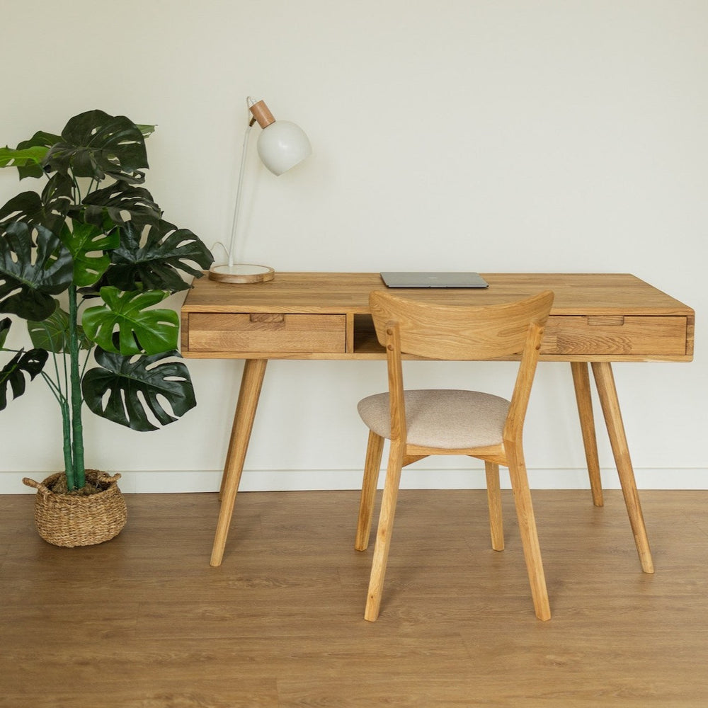 NordicStory Sustainable oak solid wood desk table