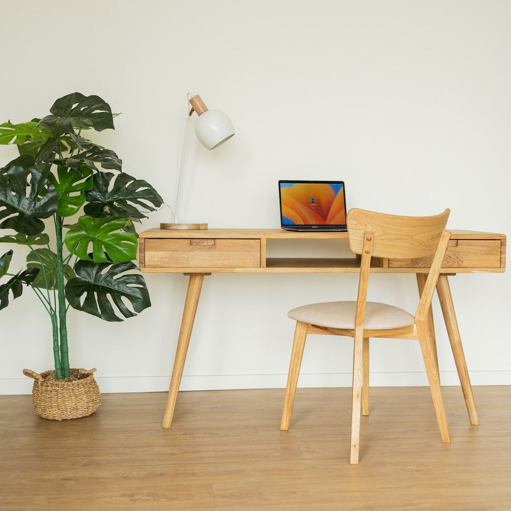 Office Table In Light Oak Wood  Office Desks Online