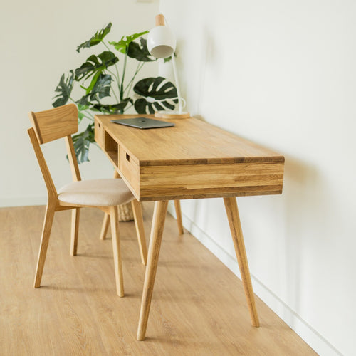 NordicStory Sustainable oak solid wood desk table