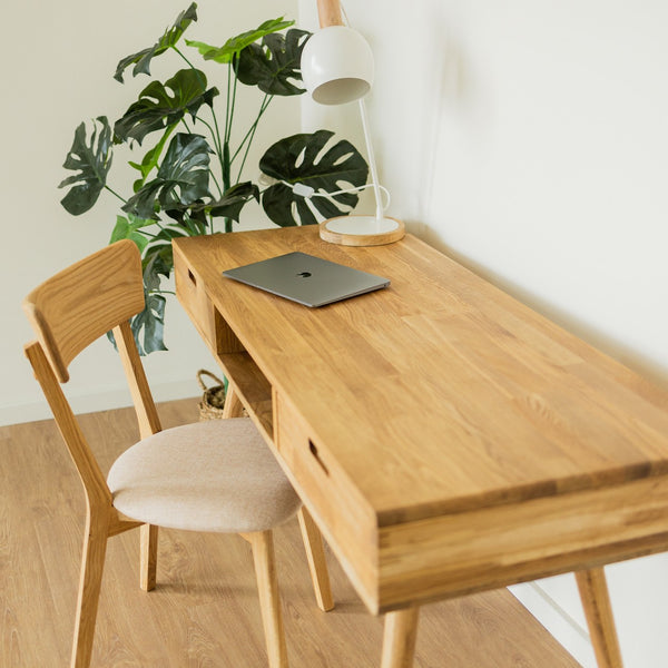 NordicStory Sustainable oak solid wood desk table