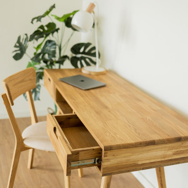 NordicStory Sustainable oak solid wood desk table