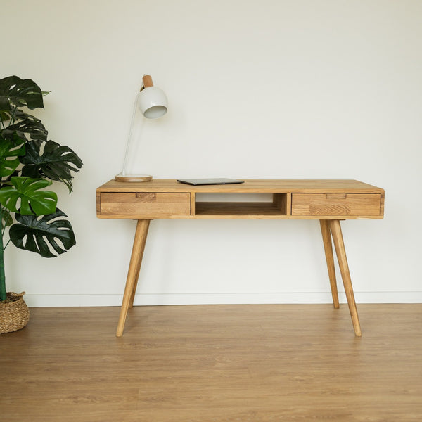 NordicStory Sustainable oak solid wood desk table