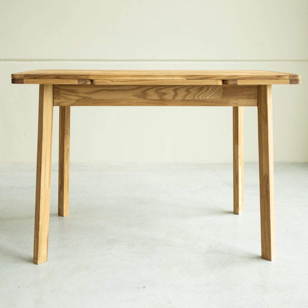 Mesa de comedor extensible 160-280 x 90 x 75 cm madera maciza roble