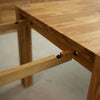 Extending dining table in solid sustainable oak wood