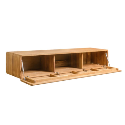  NordicStory Floating TV cabinet in solid oak wood