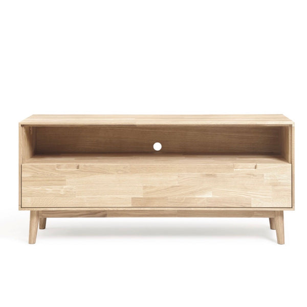 Solid oak TV stand Escandi 2 Roble.Store NordicStory