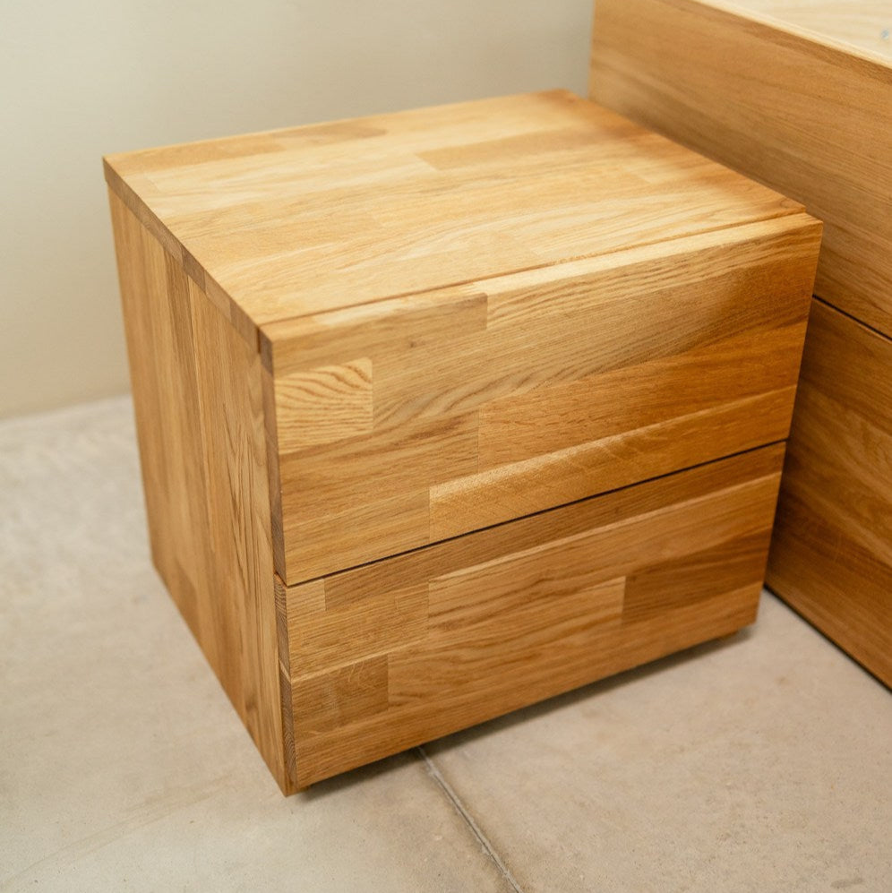 NordicStory Nordic oak solid wood nightstand 