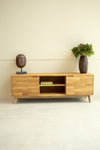  NordicStory TV stand made of solid oak sustainable wood