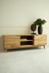  NordicStory TV stand in solid wood sustainable oak