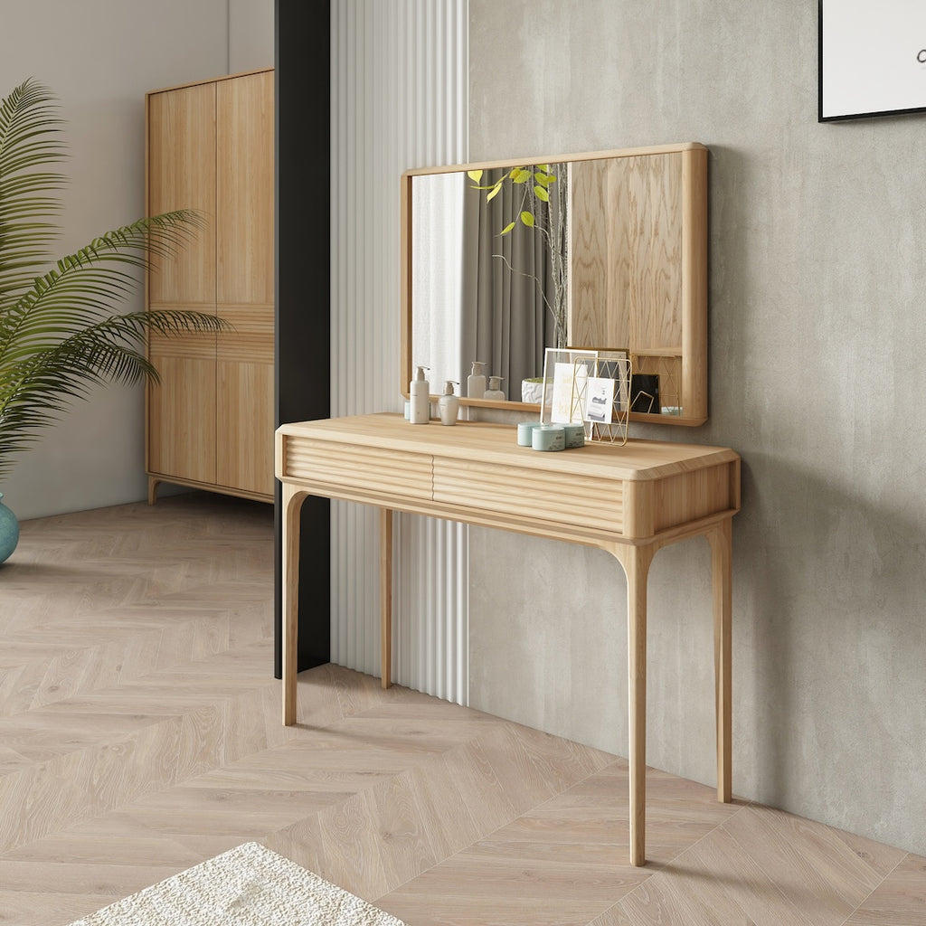 Oxford oak solid wood mirror NordicStory