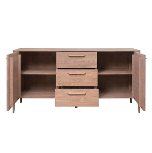 NordicStory Sideboard Chest of drawers made of solid oak wood