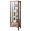 NordicStory Display cabinet with glass solid oak wood