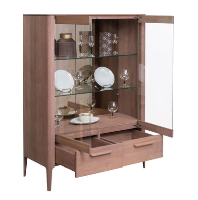 NordicStory Sustainable solid wood display case Buffet oak