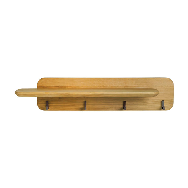 NordicStory Geneva solid oak coat rack, 85 x 22.5 x 180 cm.