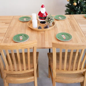 NordicStory Set of solid wood table Ontario and 6 chairs Provance Oak.
