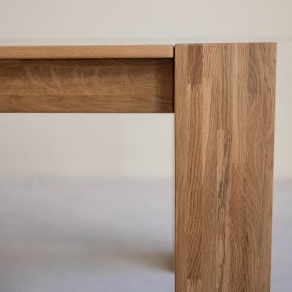 NordicStory Set of solid wood table Ontario and 6 chairs Provance Oak.