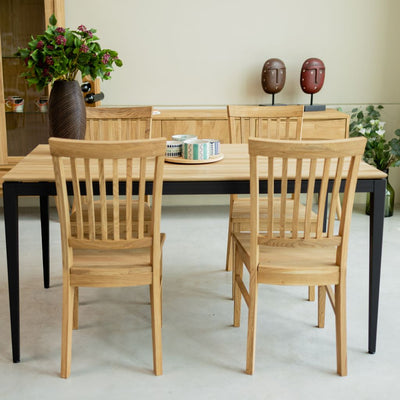 NordicStory Set of 2 Solid Oak Dining Chairs PROVANCE Oak.Store