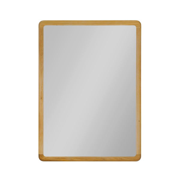 NordicStory Geneva oak solid wood mirror, 110 x 2.5 x 80 cm.