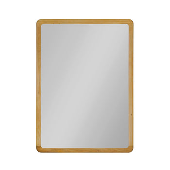 NordicStory Geneva oak solid wood mirror, 110 x 2.5 x 80 cm.