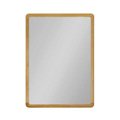 NordicStory Geneva oak solid wood mirror, 110 x 2.5 x 80 cm.