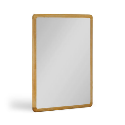 NordicStory Geneva oak solid wood mirror, 110 x 2.5 x 80 cm.