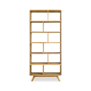 NordicStory Geneva 2 solid oak bookcase, 130 x 45 x 180 cm.