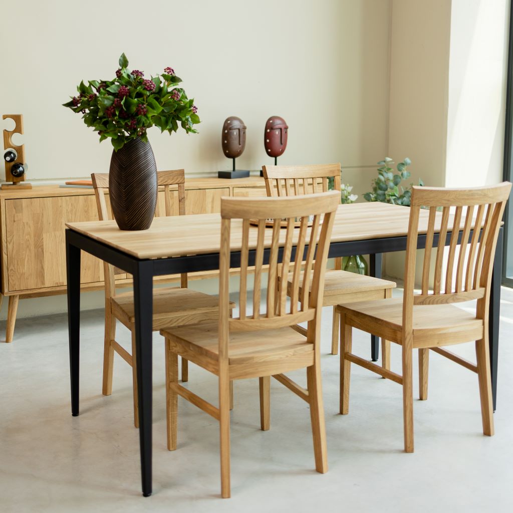 NordicStory MADRID Oak solid wood dining table MADRID Roble.Store